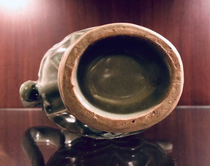 中国青磁 碧緑 骨董 福寿急須 花口瓶 明時代 高古瓷 中国青磁 碧緑